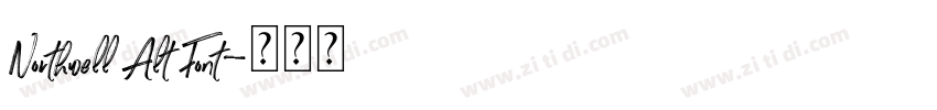 Northwell Alt Font字体转换 Northwell Alt Font字体转换